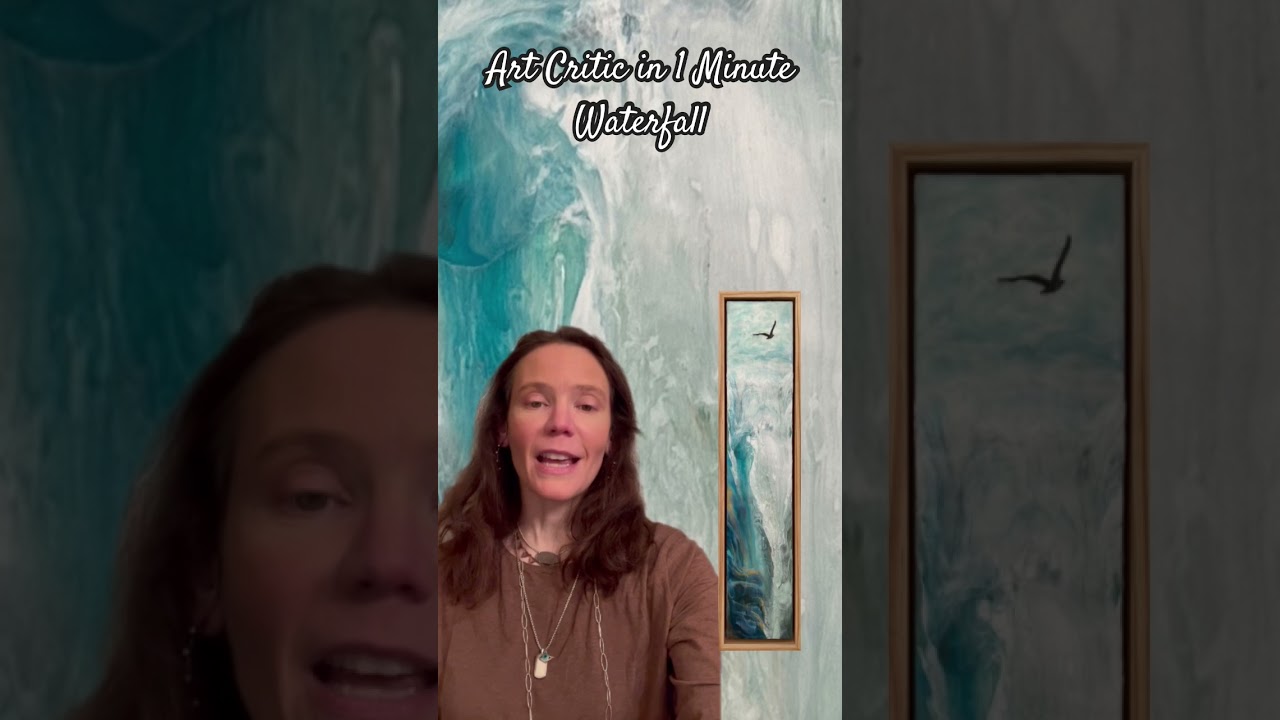 Art Critic in 1 Minute Holli Levy Waterfall encaustic 
