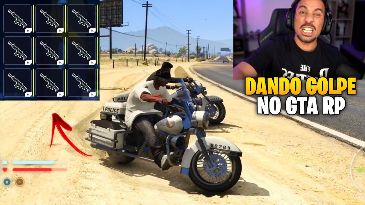 PIUZINHO ROUBAND0 ARM4S DA POLIClA NO GTA !!!