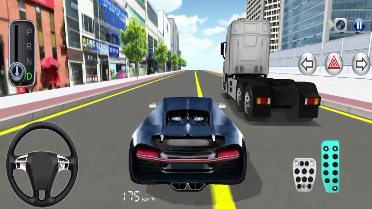 New Blue Bugatti Car In Highway Car Service - 3D Driving Class Android Gameplay - 3D Car Games 2025