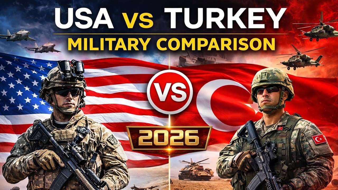 USA vs Turkey Military Power Comparison 2026 | Who Is Stronger?