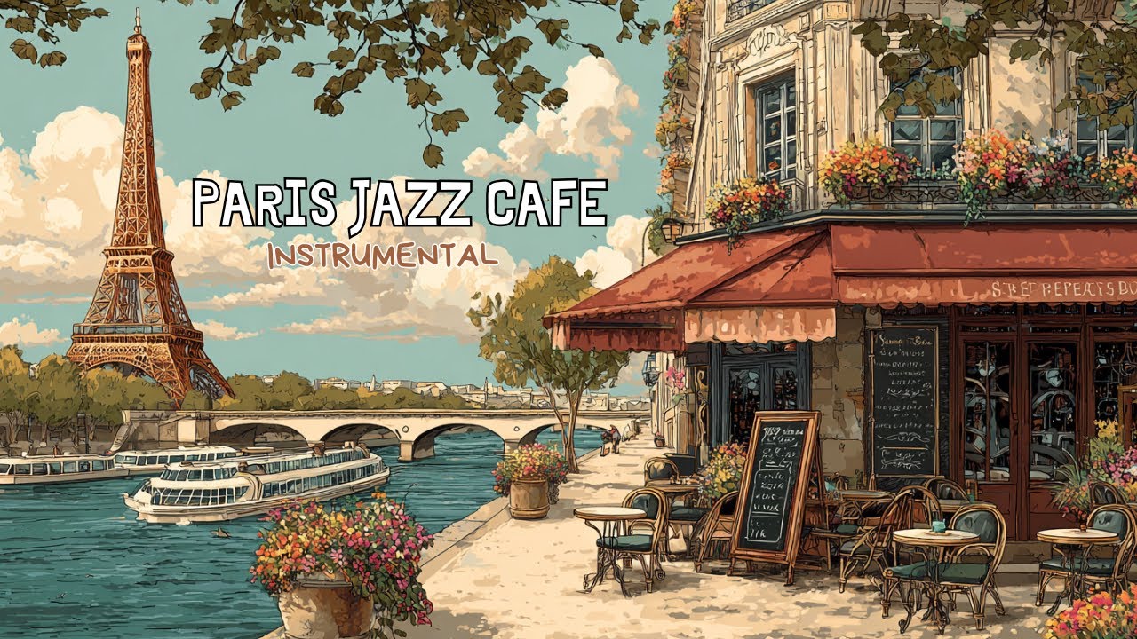 A Peaceful Day in Paris 🌼 French Jazz Instrumental | Cozy Ambience