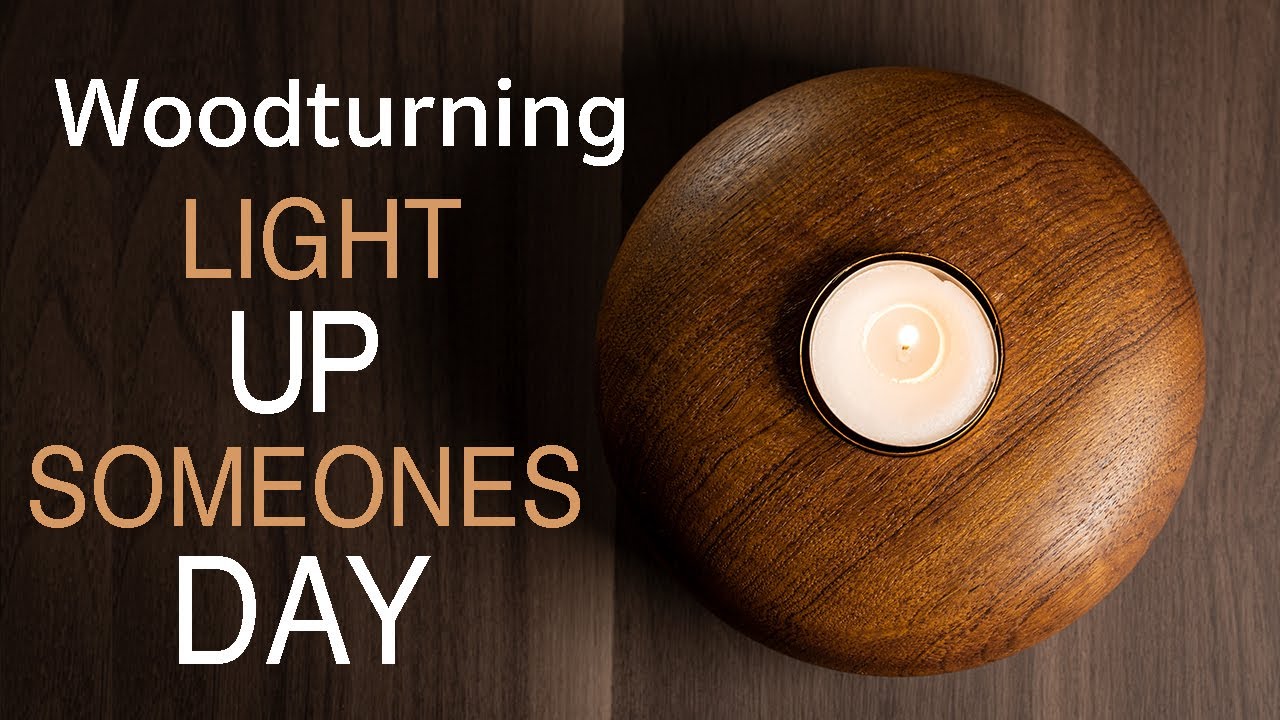 Woodturning - How to make a candle holder from a bowl blank