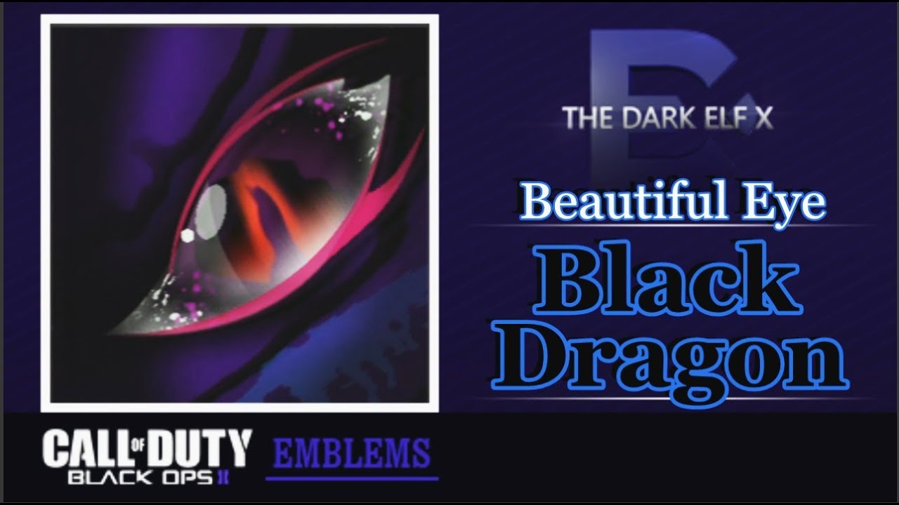 Black Ops 2 Emblem - Beautiful Eye ( Black Dragon )