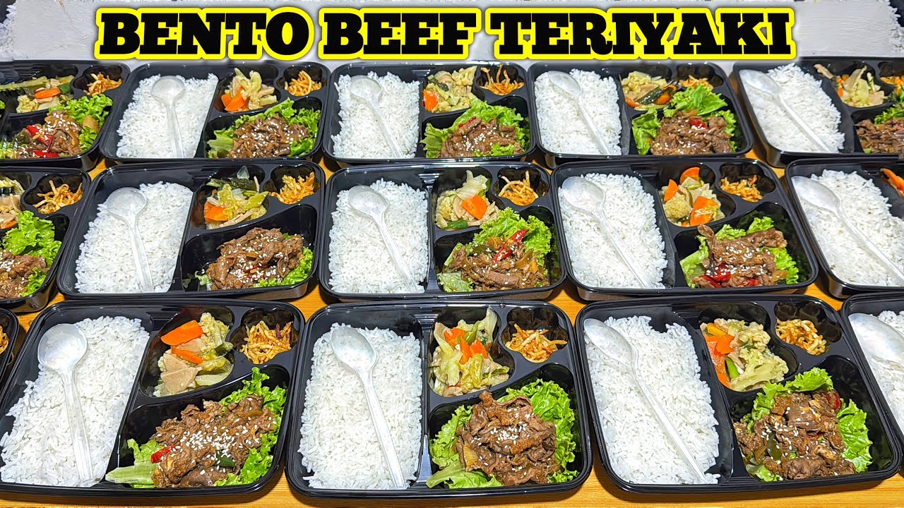 20 RIBUAN BENTO BEEF TERIYAKI ORDERAN BUKA PUASA #bento #teriyaki #niahermanto #resep #cooking