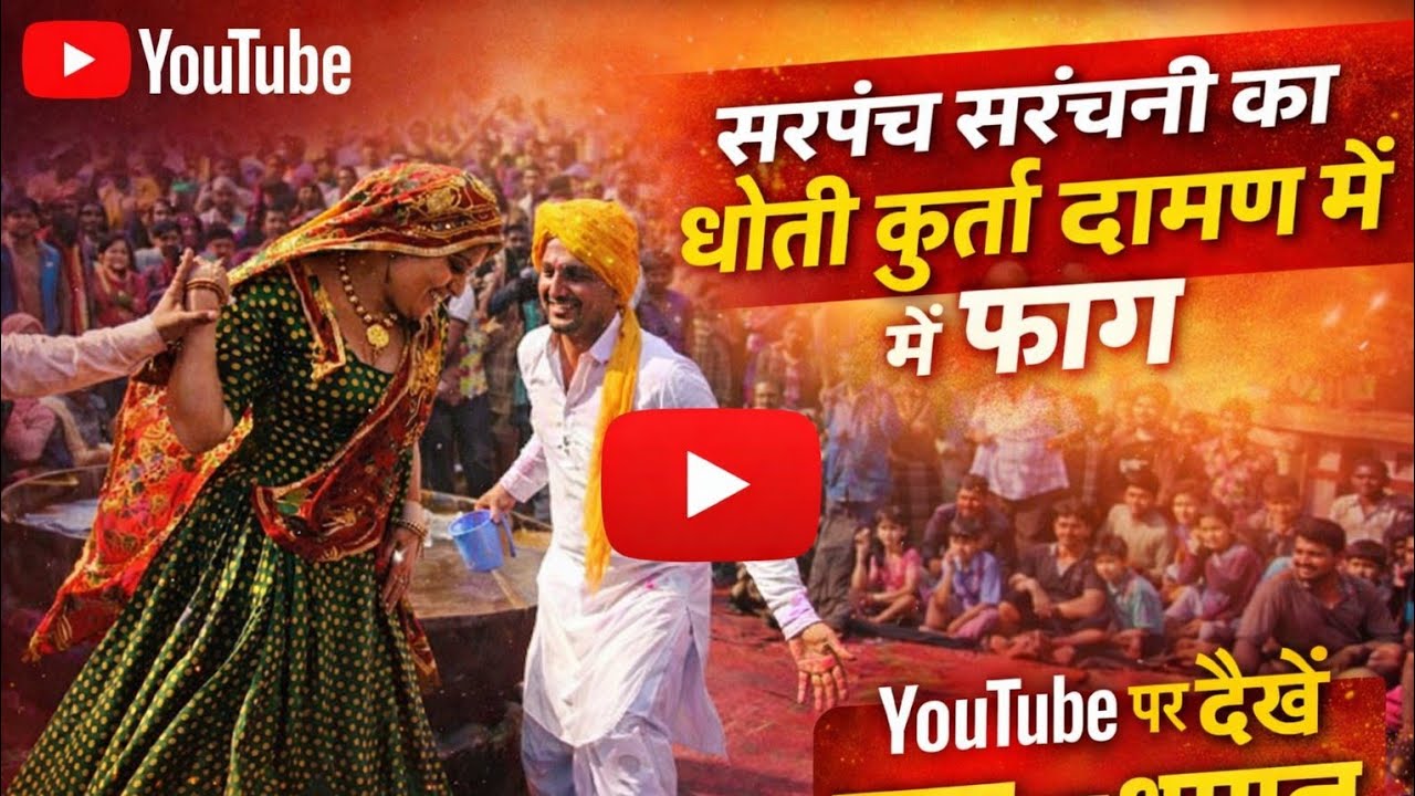 कुलेरी के सरपंच सरपंचनी का दामण कुर्ता धोती फाग पूरे हिंदुस्तान में वायरल हो गया