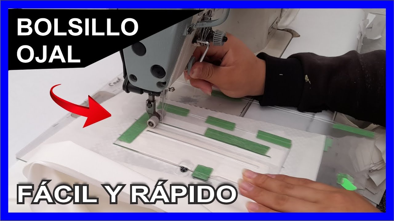 ✂ BOLSILLO OJAL FACIL Y RAPIDO confeccion ✅