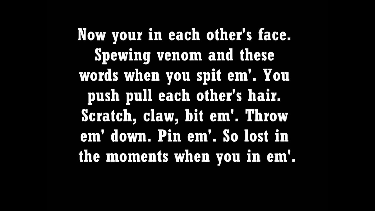 Eminem - Love the Way you Lie Lyrics (Part 1)