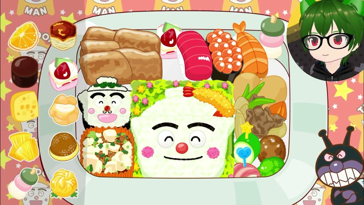 バタコさんお弁当🍞てんどんまんキャラ弁当つくったよ🚗やったね！できたね！アンパンマン
