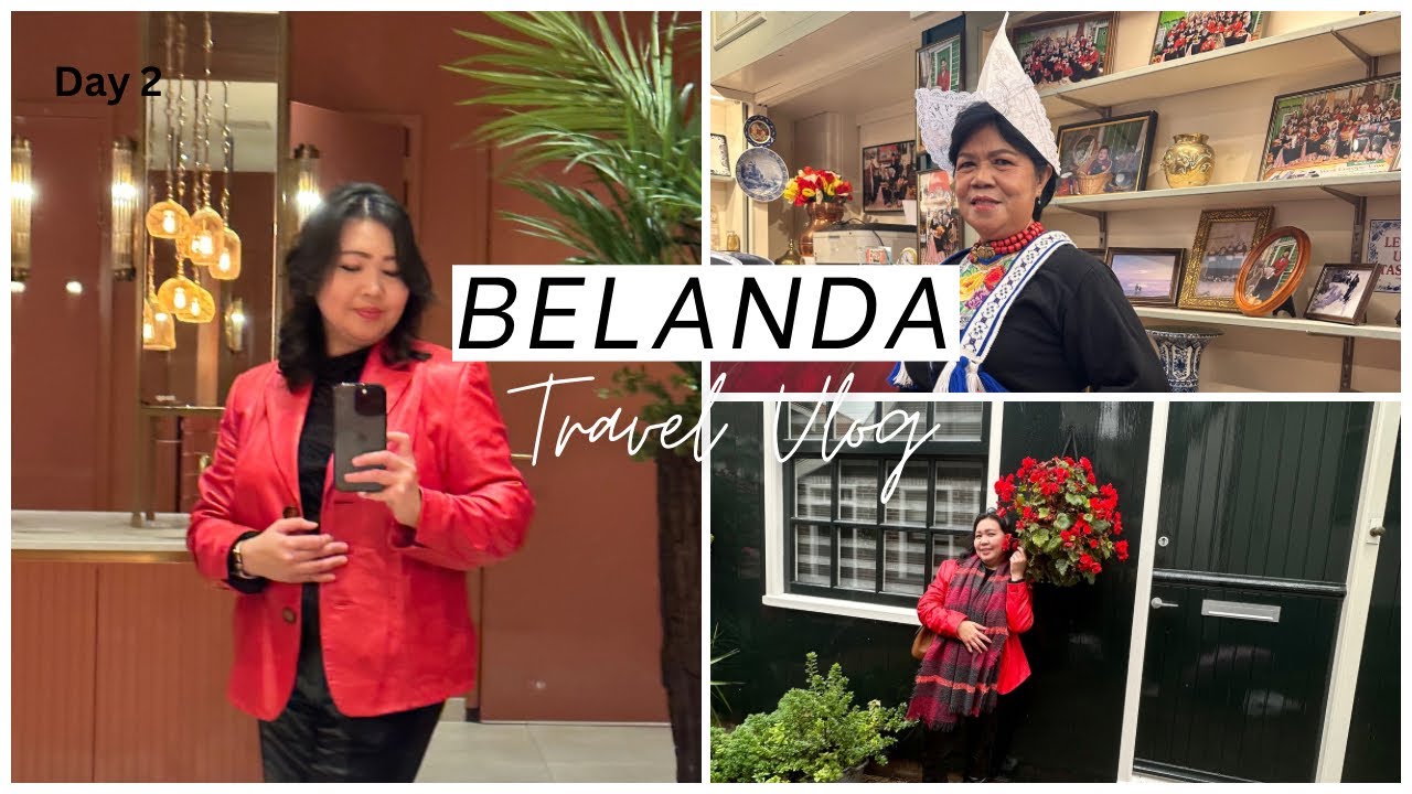 Tour ke VOLENDAM Belanda | FOTO Pakaian Adat BELANDA Belanja Makan Siang - Day 2