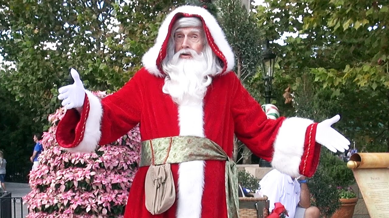 Epcot Holidays Around The World 2016 Père Noël France Storyteller, Walt Disney World