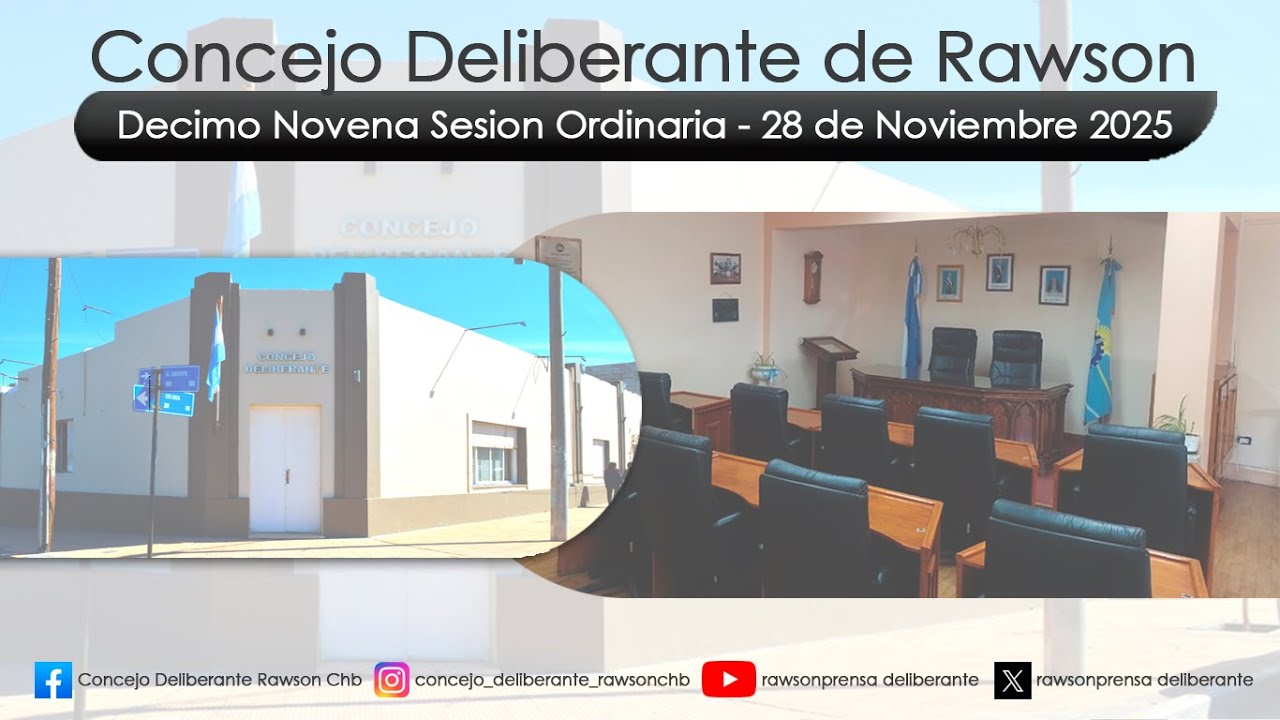 EN VIVO - 19va Ses. Ord Vier 28 Nov 2025