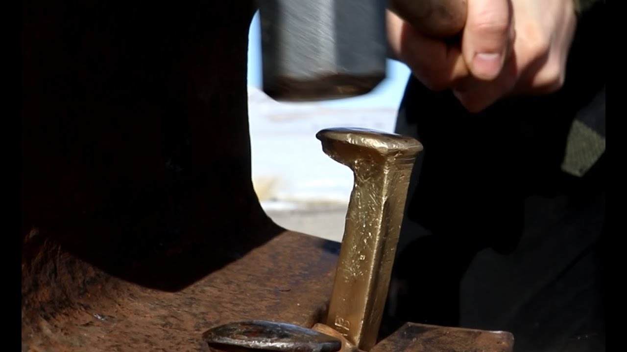 Making a Solid Gold Railroad Spike