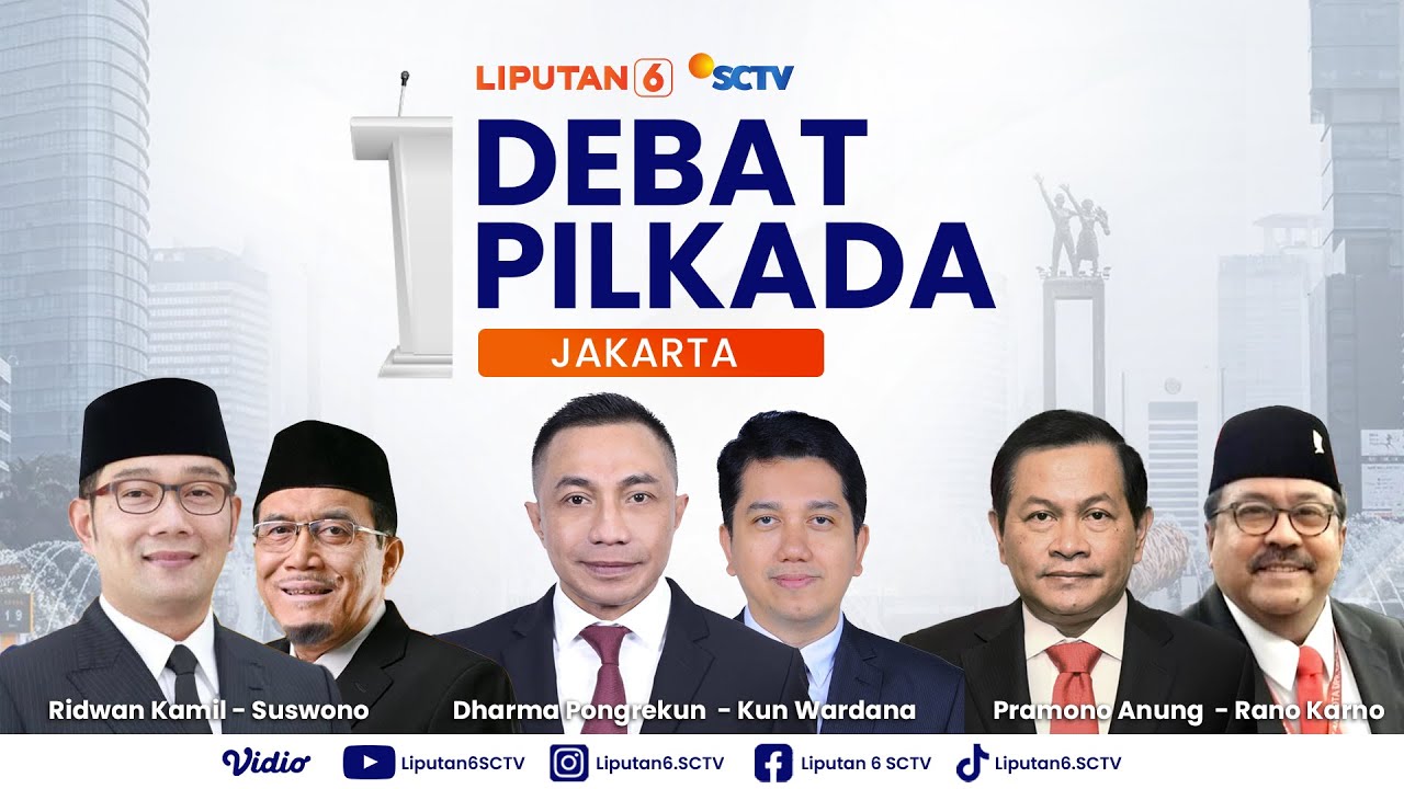 Debat Perdana Cagub-Cawagub Jakarta 2024 | LIVE
