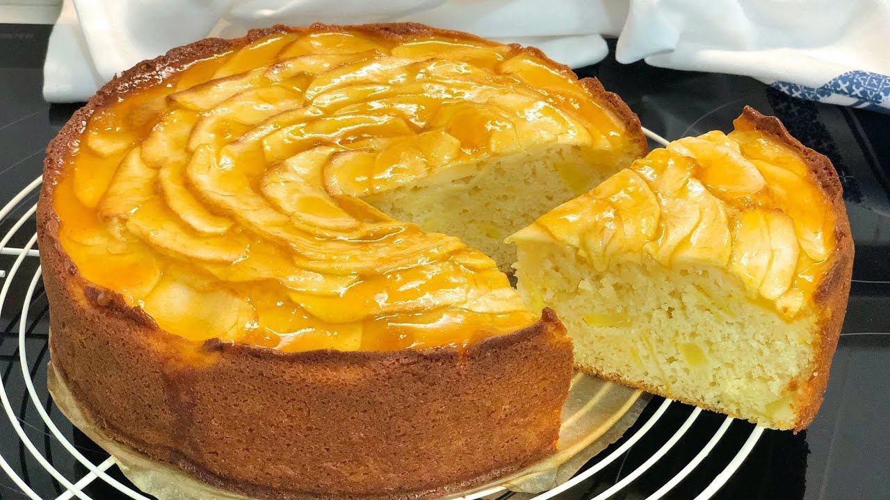 Tarta de manzana y yogur
