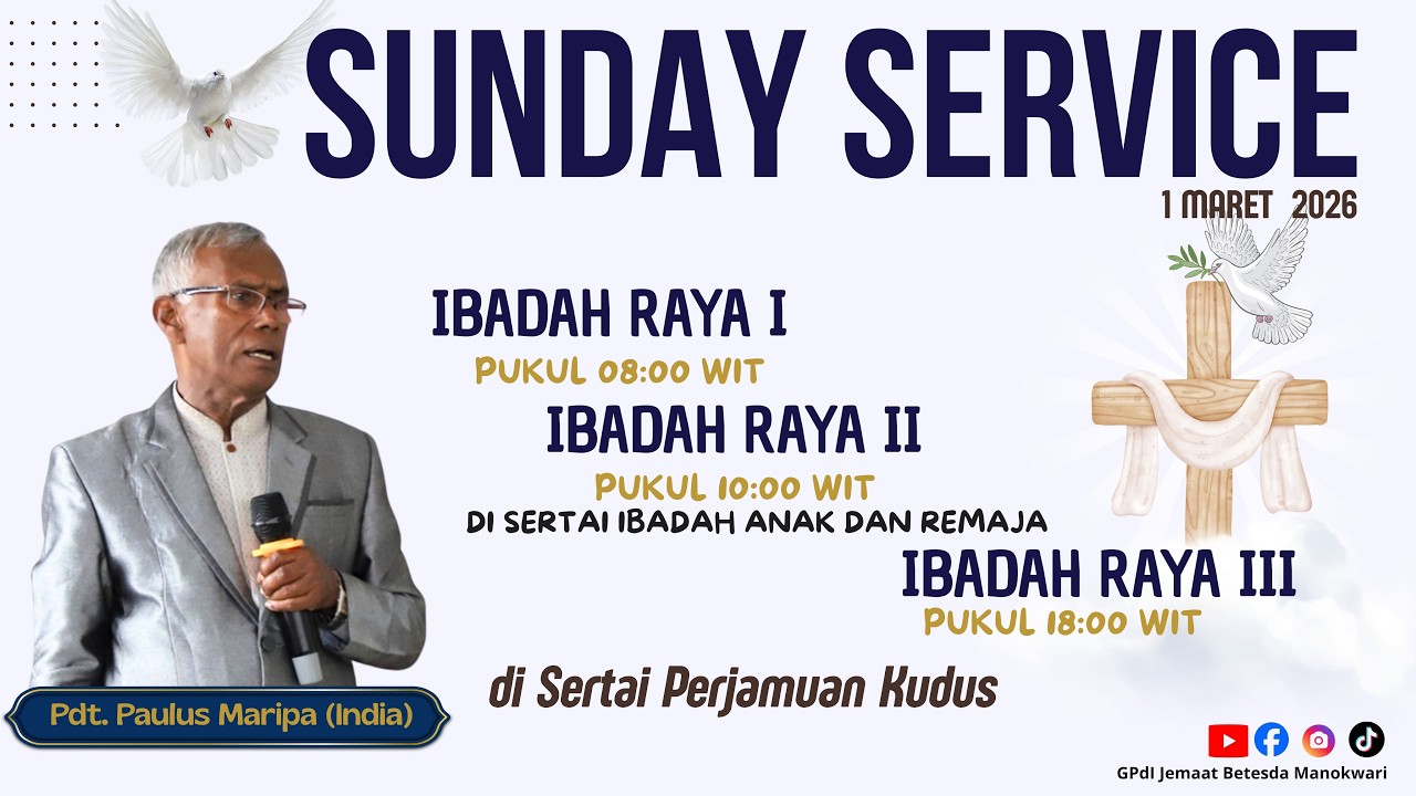 Ibadah Raya II | 10.00 WIT | 1 Maret 2026