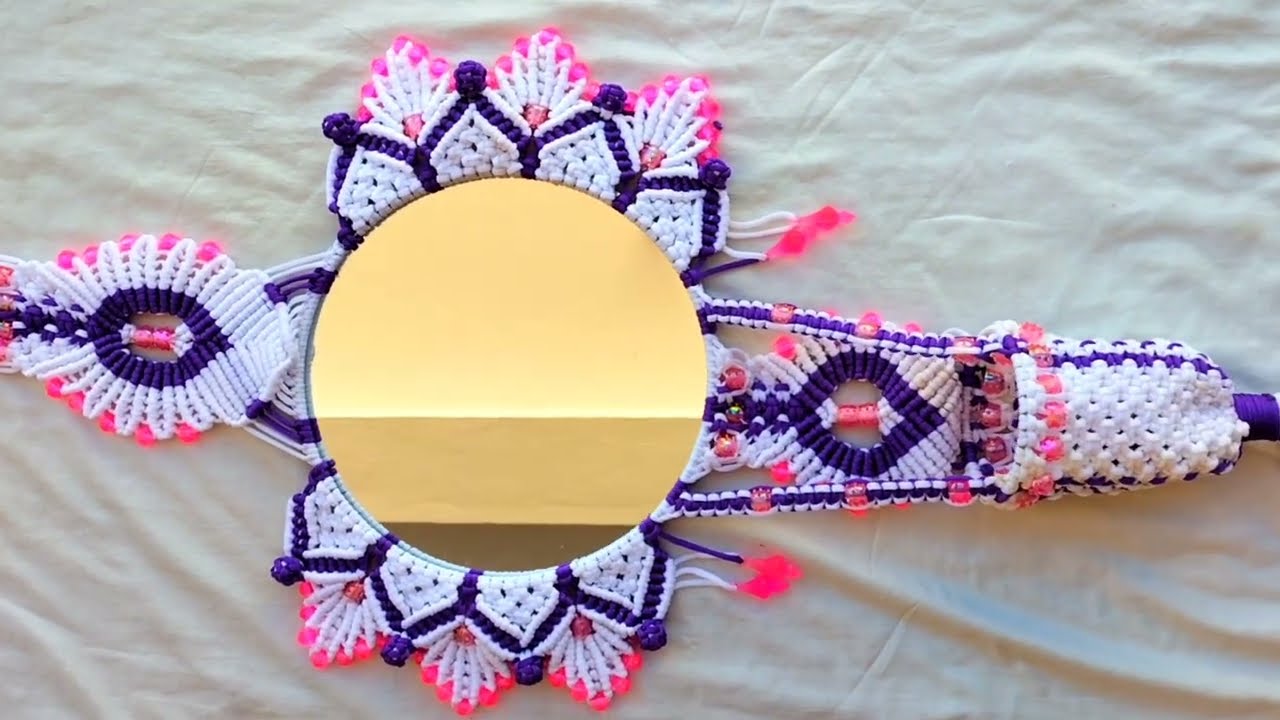 Macrame Round Shape Mirror Wall Hanging Tutorial 