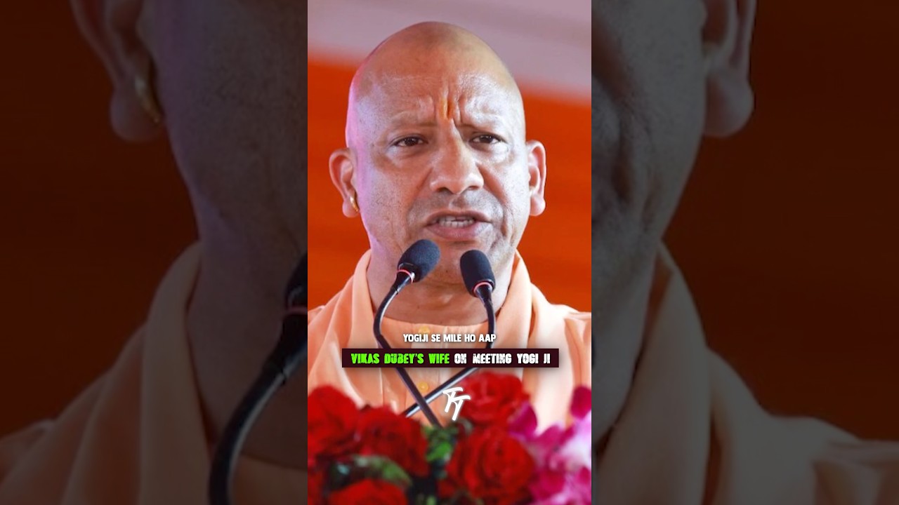 #vikasdubey &lsquo;s wife on meeting #cmyogi 🤯💀 #vikasdubeyencounter #uttarpradesh #crime #shorts