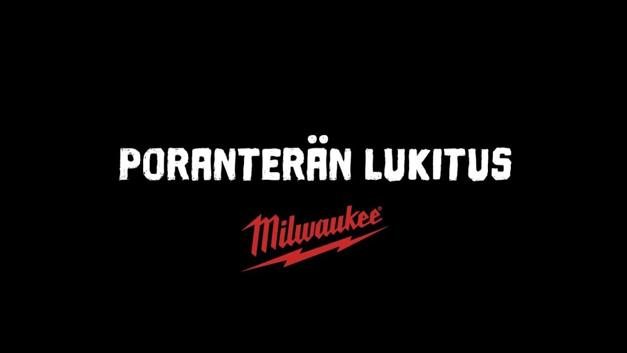 Poranter&auml;n lukitus oikein -  Drill bit Locking