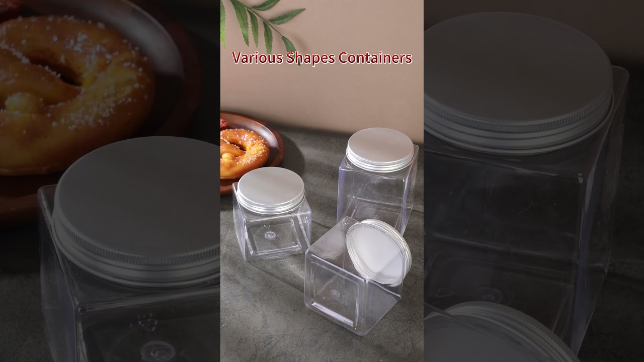 Wholesale Plastic Containers Food Grade Storage Jars
