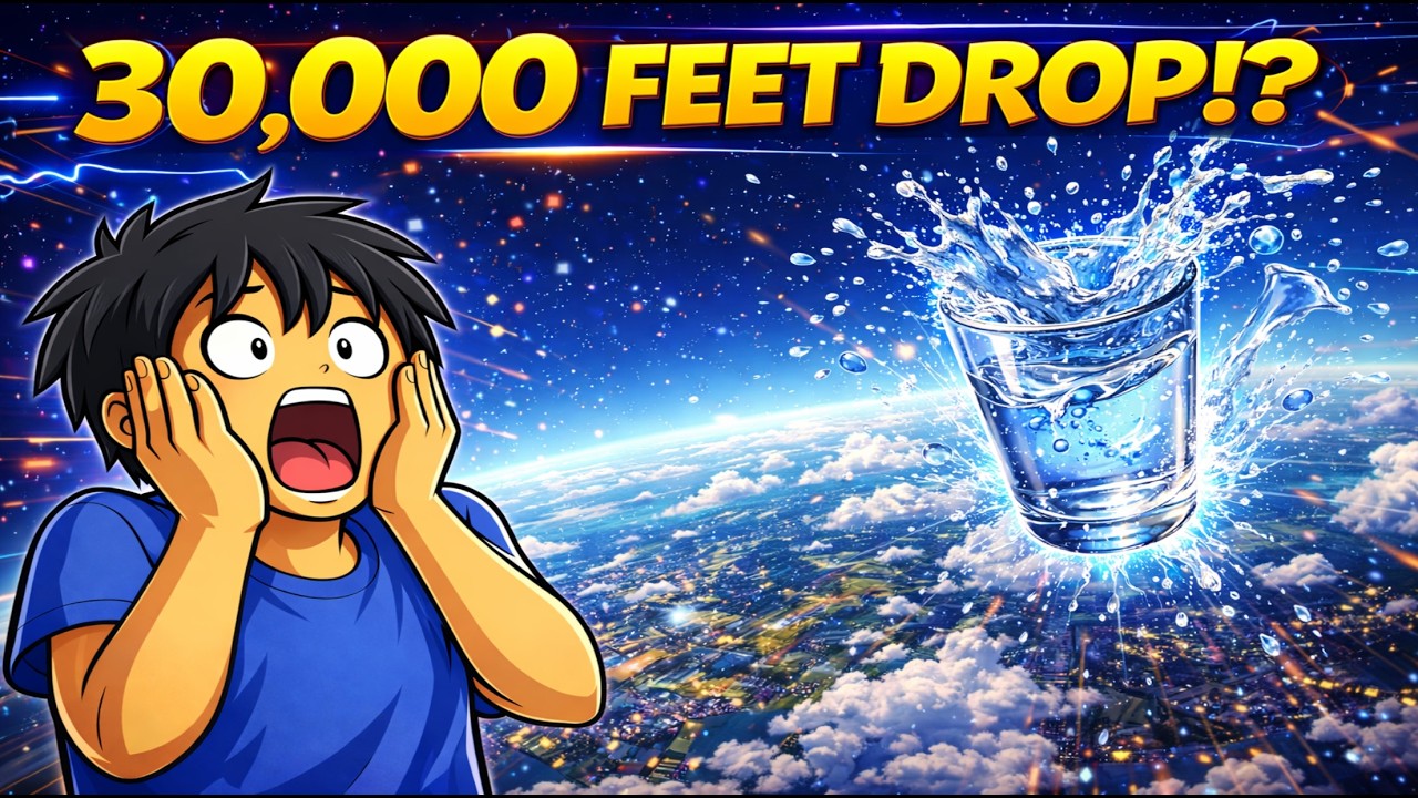 What If You Dropped a Glass of Water 30,000 Feet ?