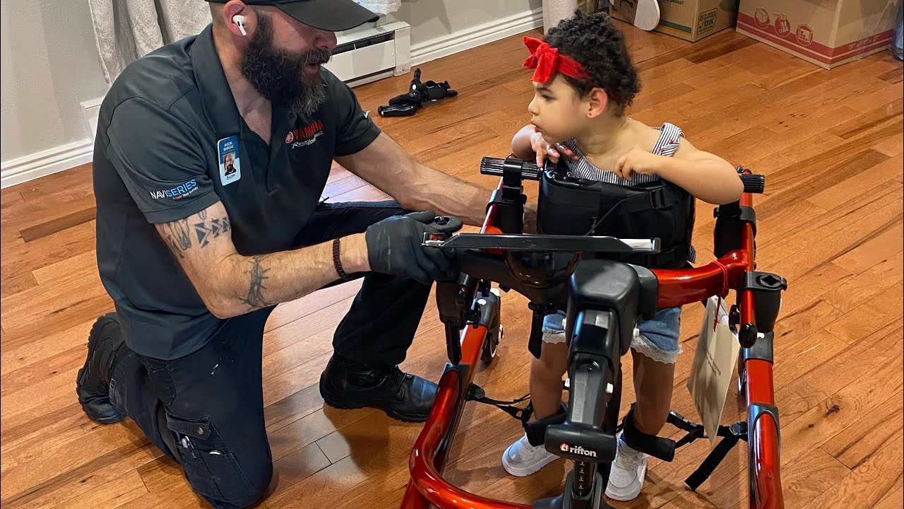 Baby Vea gets her Gait Trainer💅