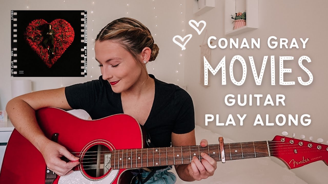 Conan Gray Movies Guitar Play Along EASY CHORDS - SUPERACHE // Nena Shelby