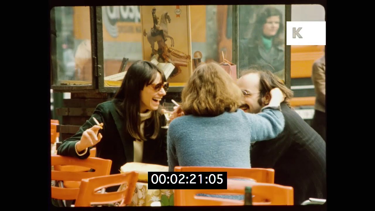 1980s West Berlin Streets, Cafes, HD from 35mm