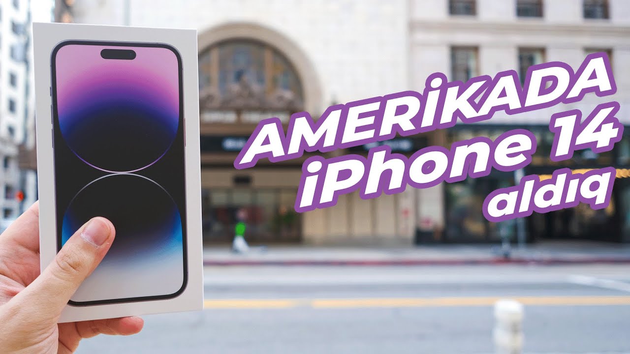 Amerikada iPhone 14 Pro Max aldıq | qiymətlər, qutu açılışı