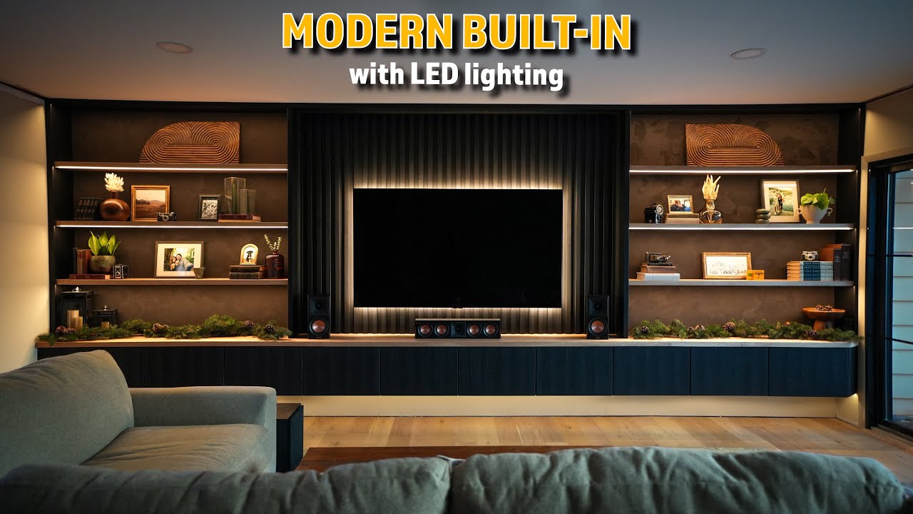 Building Our Dream Entertainment Center | Start to Finish DIY