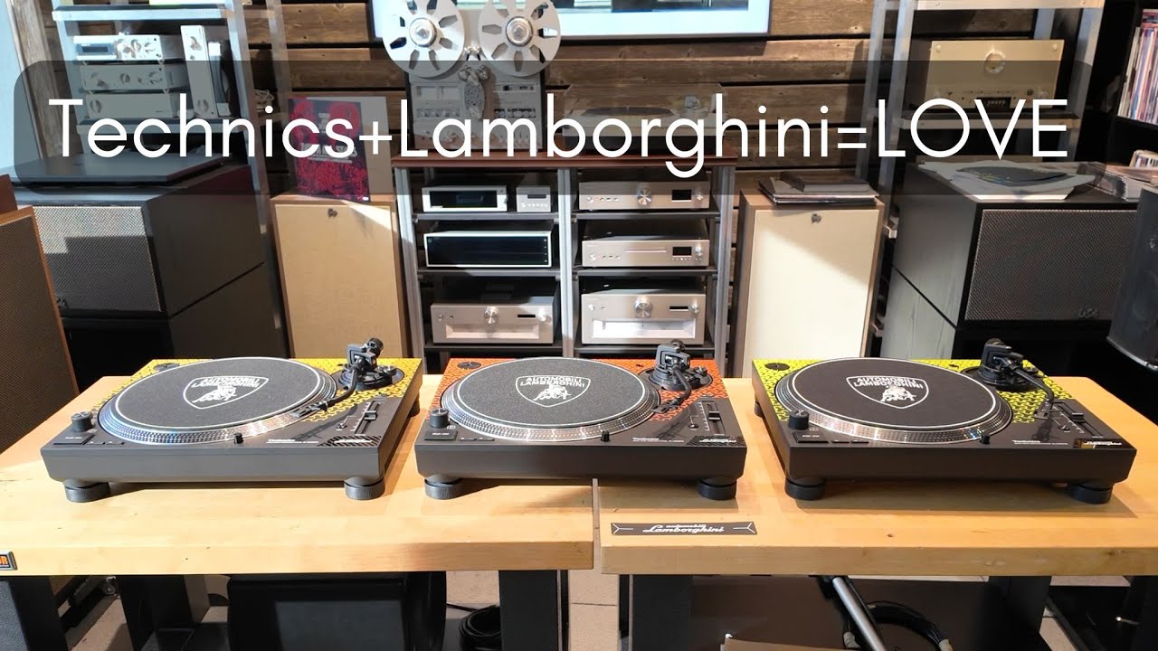 Audiophiles Start Your Engines - Technics SL-1200M7B Lamborghini Tribute