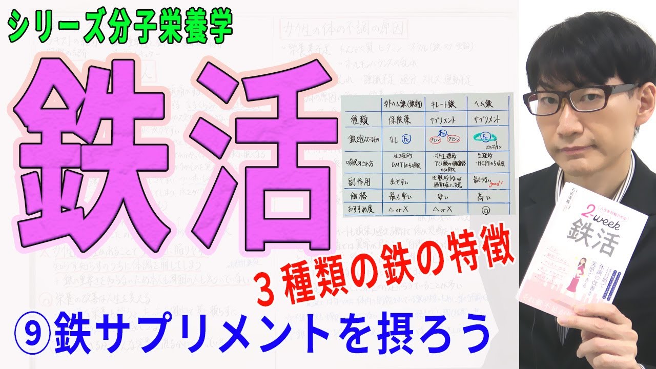 【鉄活】⑨鉄サプリメントを摂ろう（9/10）