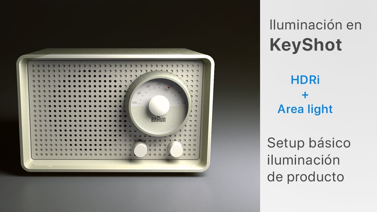 KeyShot. Iluminación básica de producto. DISCULPEN LOS 
