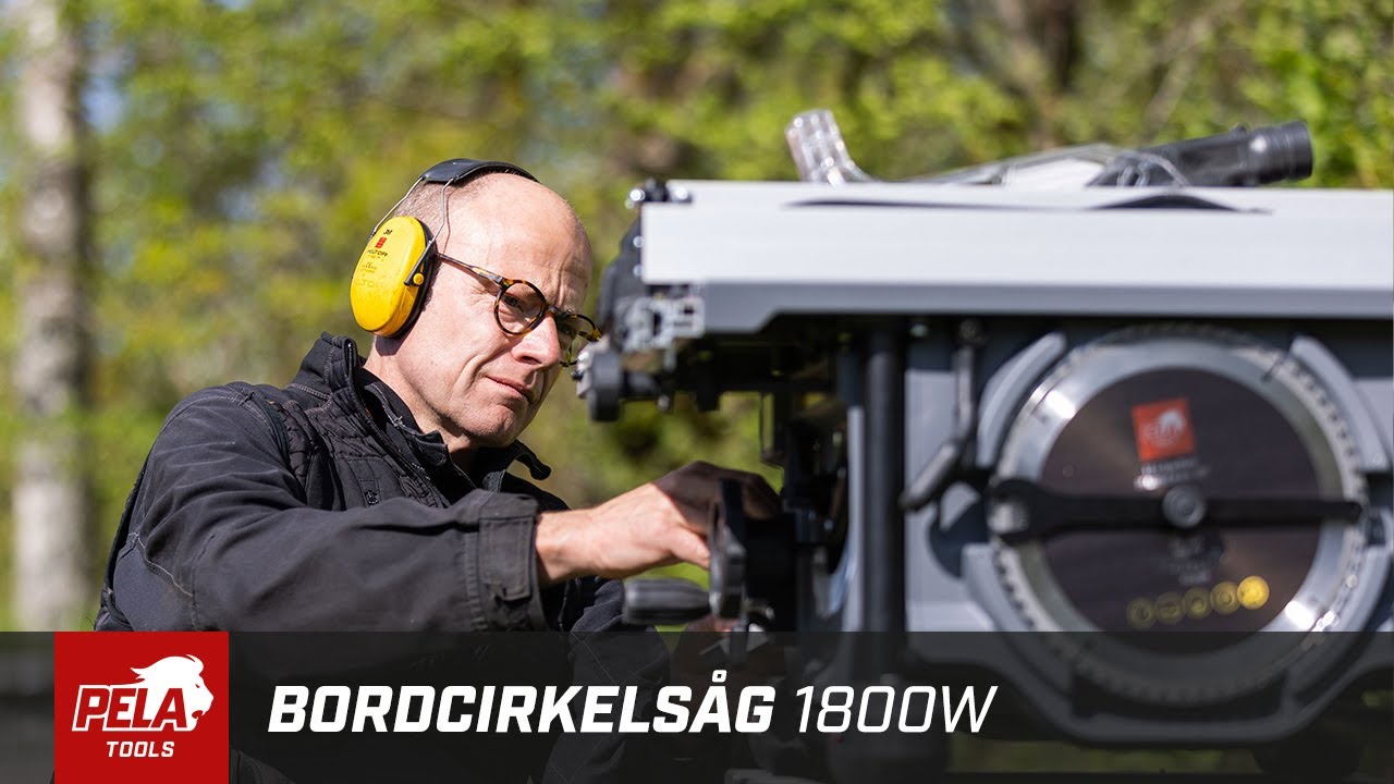 Bordcirkelsåg, 1800W från PELA Tools