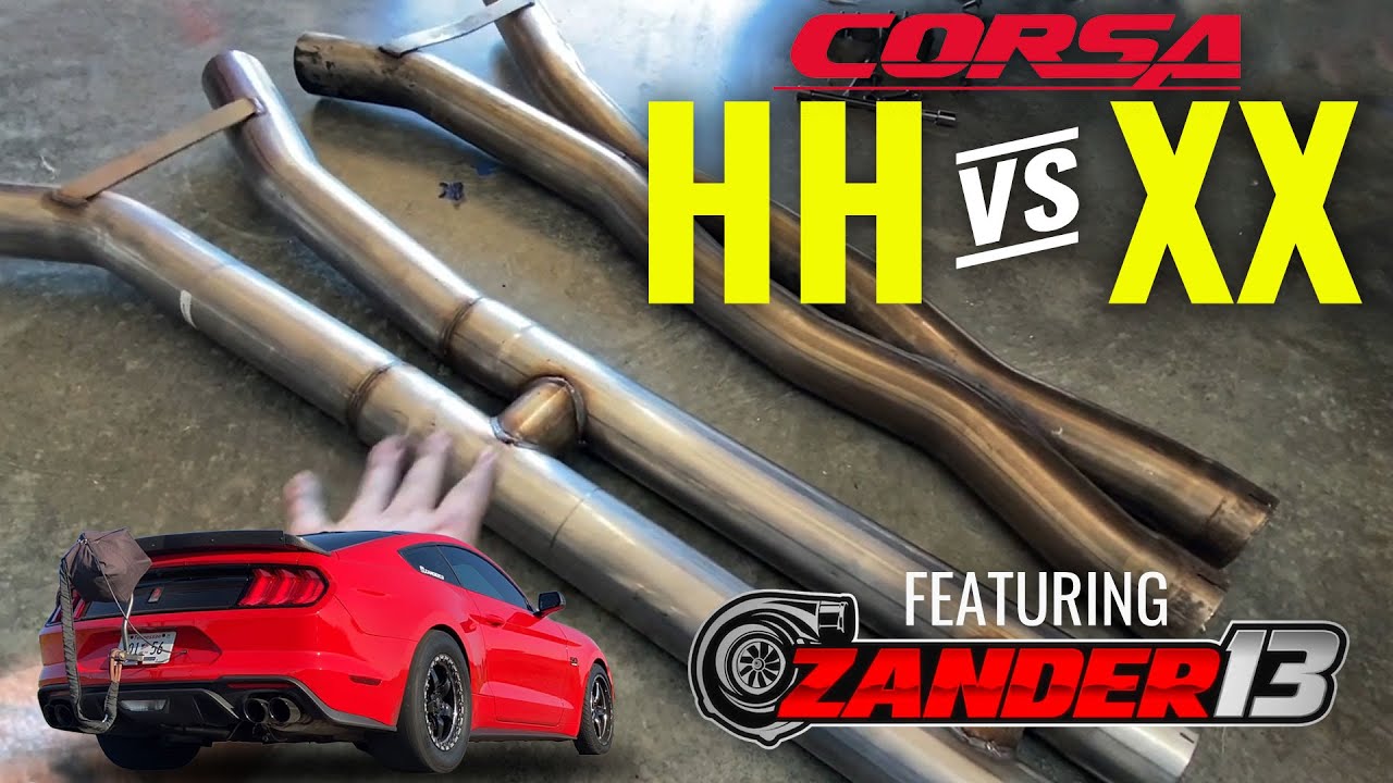 Corsa Performance Double H-pipe против Double X-pipe при участии Zander13!
