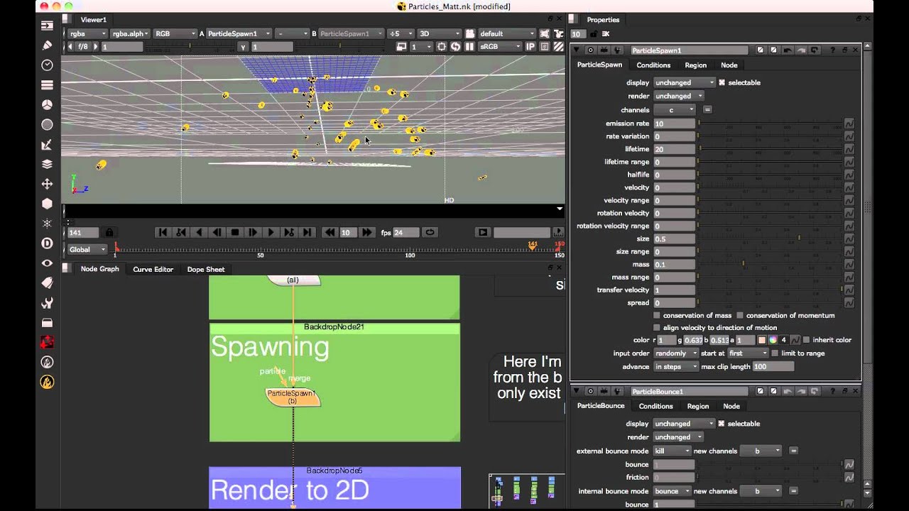 Nuke X 6.3 | Particles Tutorial: Fundamentals (Part 2)