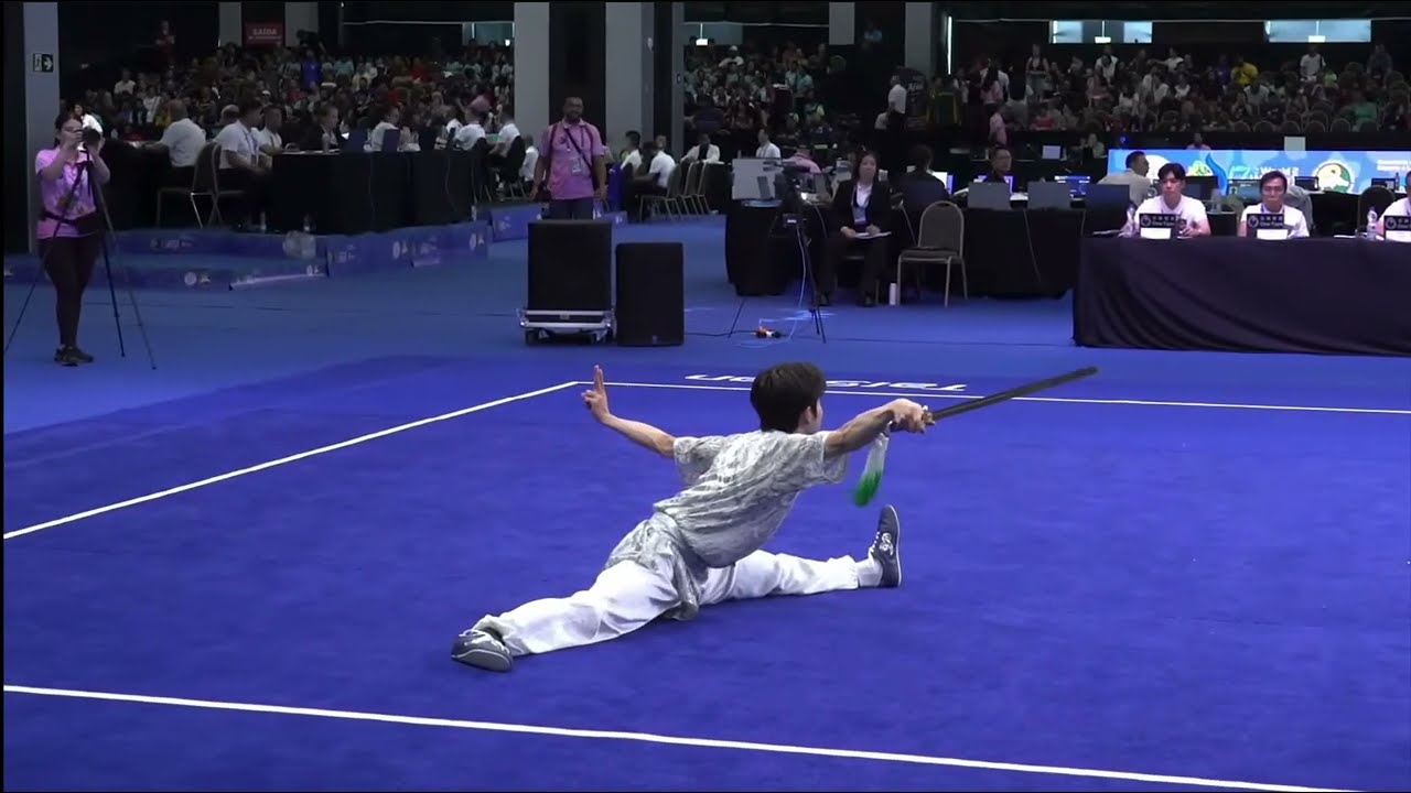 The 17th World Wushu Championships Men's Jianshu 3rd Place：Jinsong CHEN(HKG)