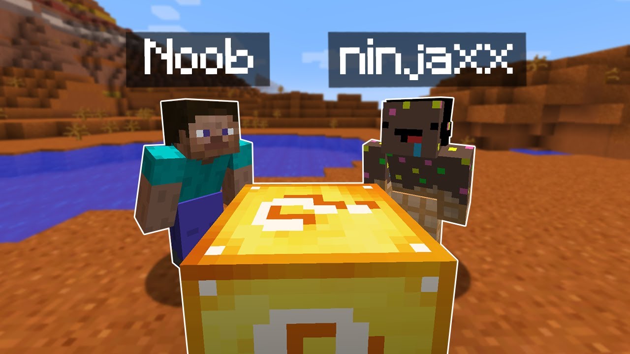 J'ai troll un Noob avec des Lucky Block.. (très fun)