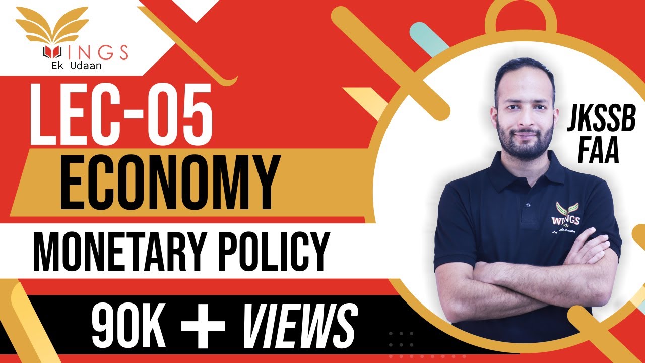 Lec-5 Monetary Policy ( Repo rate,Reverse Repo rate, SLR,CRR,MSF,LAF) II Economy II JKSSB II KAS/IAS