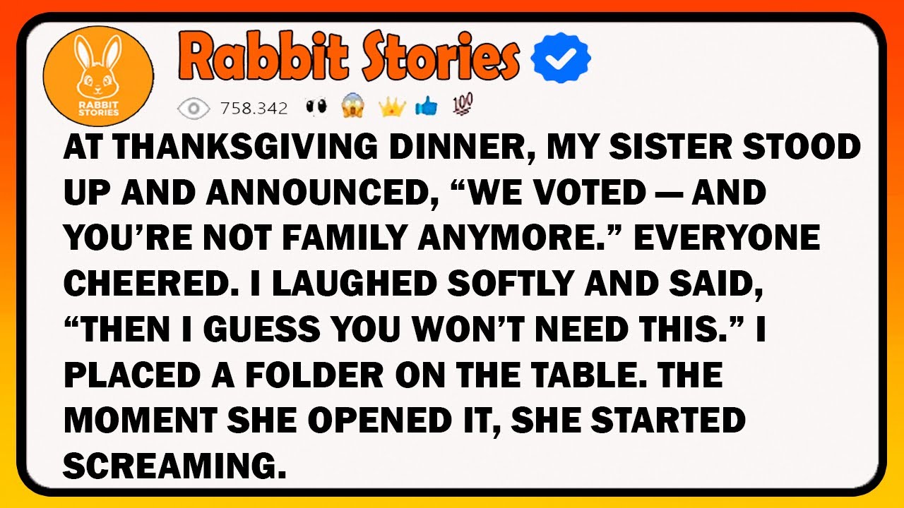 At Thanksgiving Dinner, My Sister Stood Up And Announced, “We Voted—And You’re Not Family Anymore.”