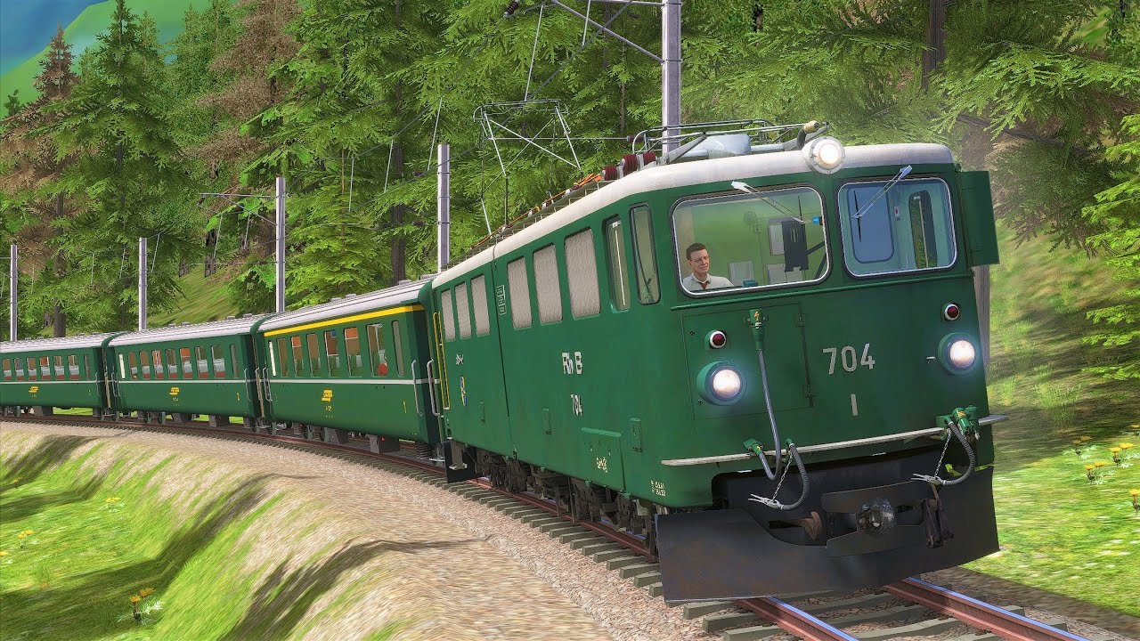 ALBULABAHN | Rhätische Bahn - RhB Ge 6/6 II | TRAIN SIMULATOR 2020 | Historischer Sonderzug – Alpen
