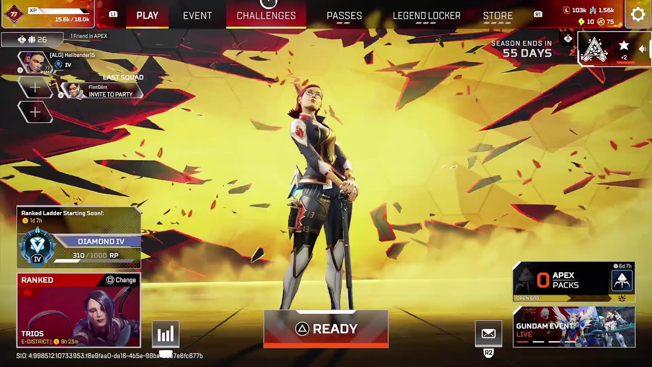 Apex Legends Ranked - 💎Diamond Grind part 2 (2Hrs minimum)