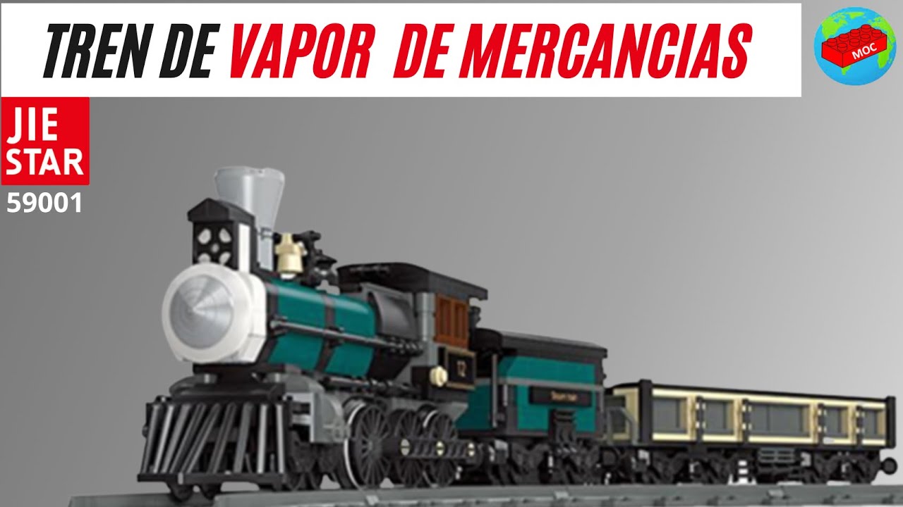 Lego City: JIE STAR 59001 Tren de Vapor TH10 / TH10 Steam Train
