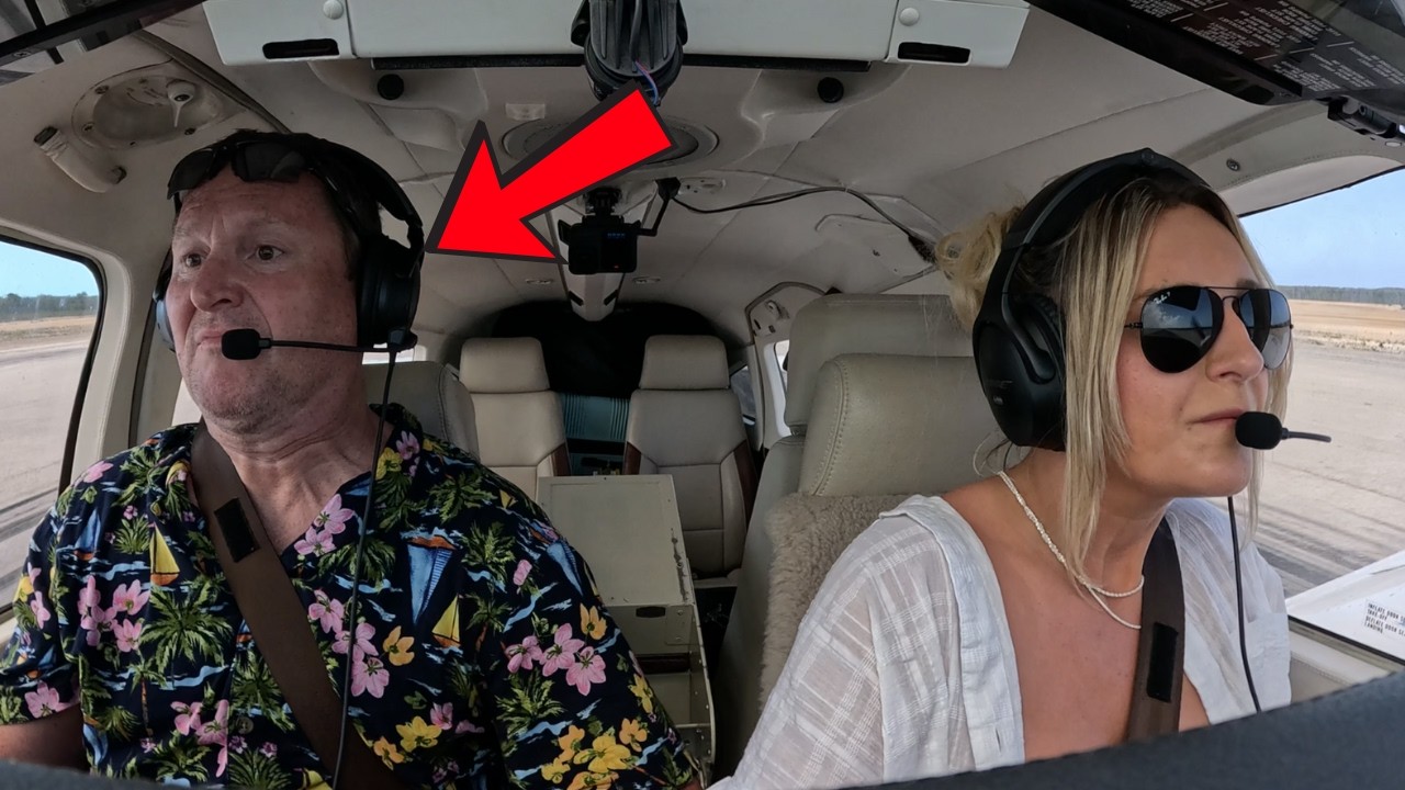 Dad's A Nervous Wreck While I Land My Airplane In Gusty Winds