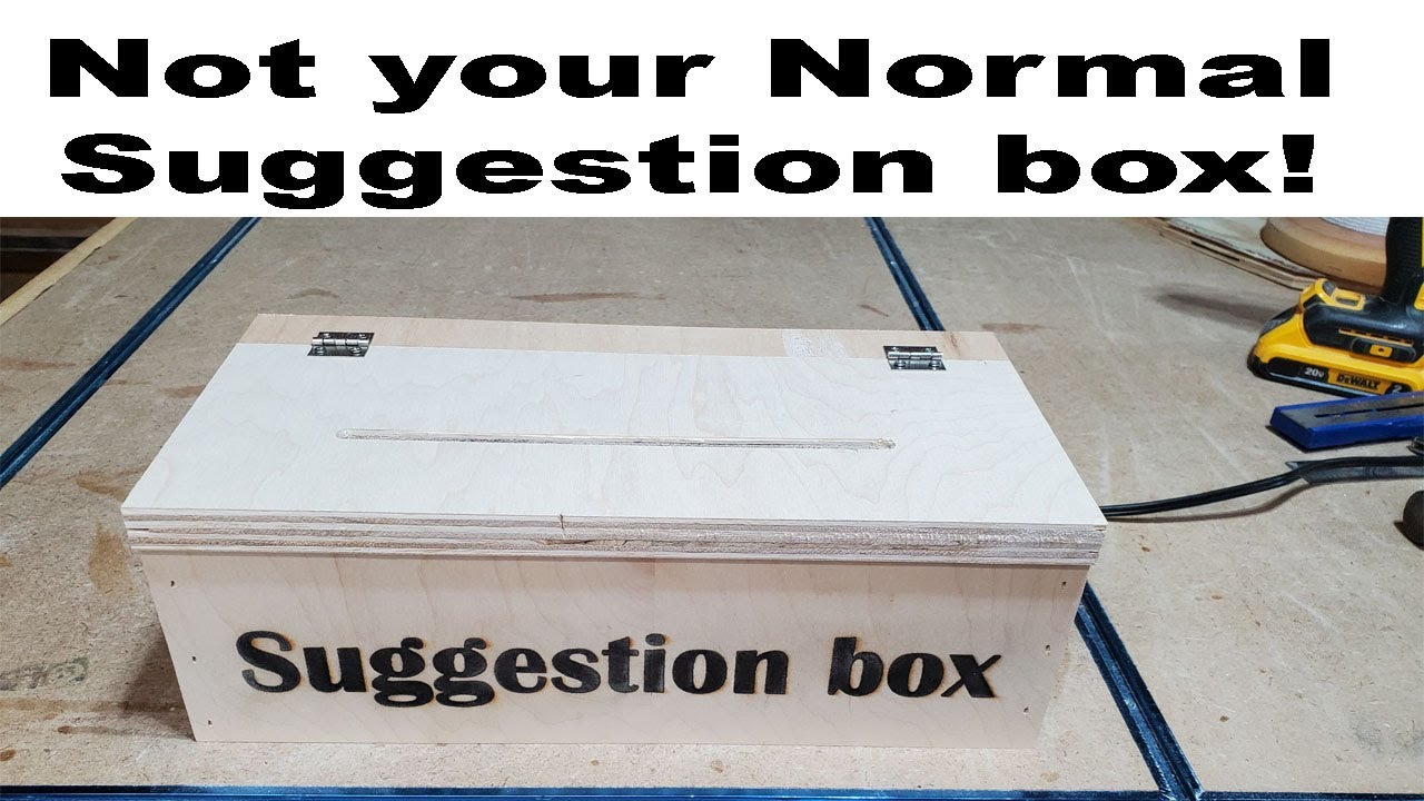 I Built a Paper Shredder Into a Suggestion Box!!!