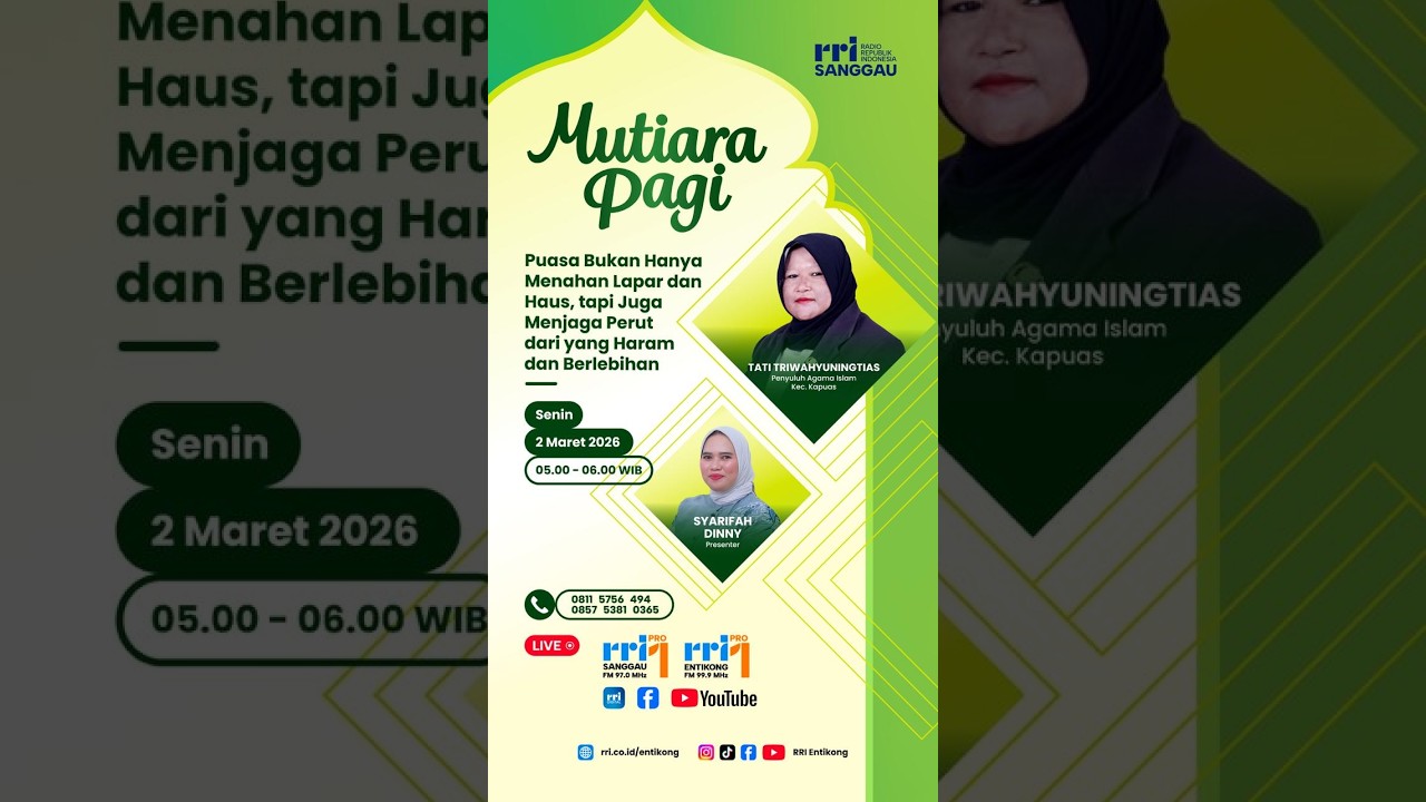 PUASA BUKAN HANYA MENAHAN LAPAR DAN HAUS, TAPI JUGA MENJAGA PERUT DARI YANG HARAM DAN BERLEBIHAN