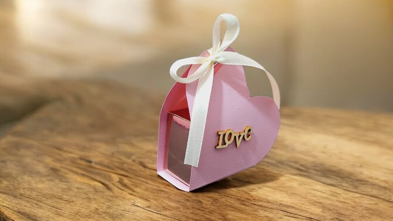 Caja corazón para aretes o cualquier detallito para #sanvalentin 