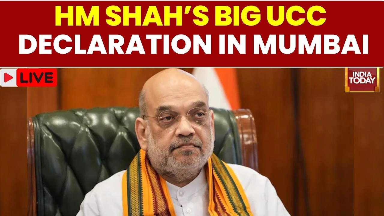 Live: Amit Shah: 21 NDA-Ruled States To Have Uniform Civil Code By 2029 | UCC | Mumbai | Politics