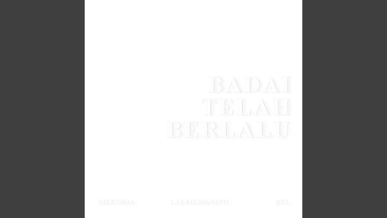 Badai Telah Berlalu