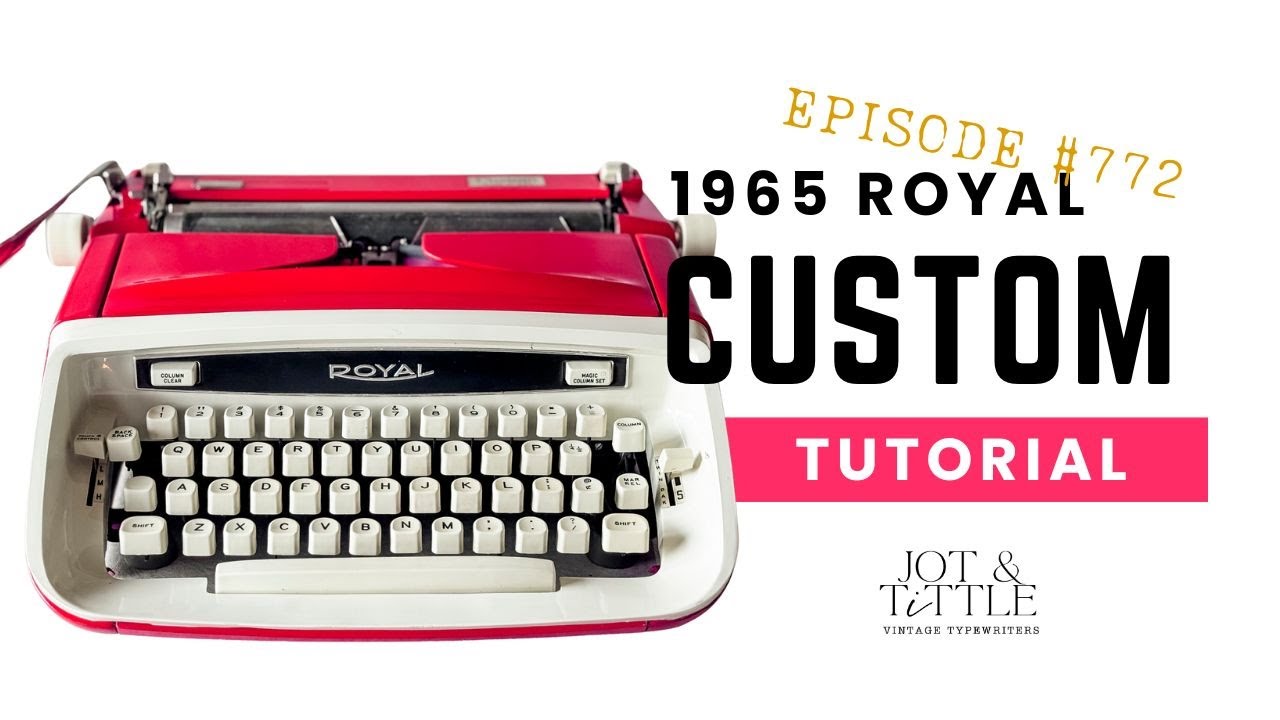 ЭПИЗОД №772: Учебное пособие по пишущей машинке Royal Custom 1965 года