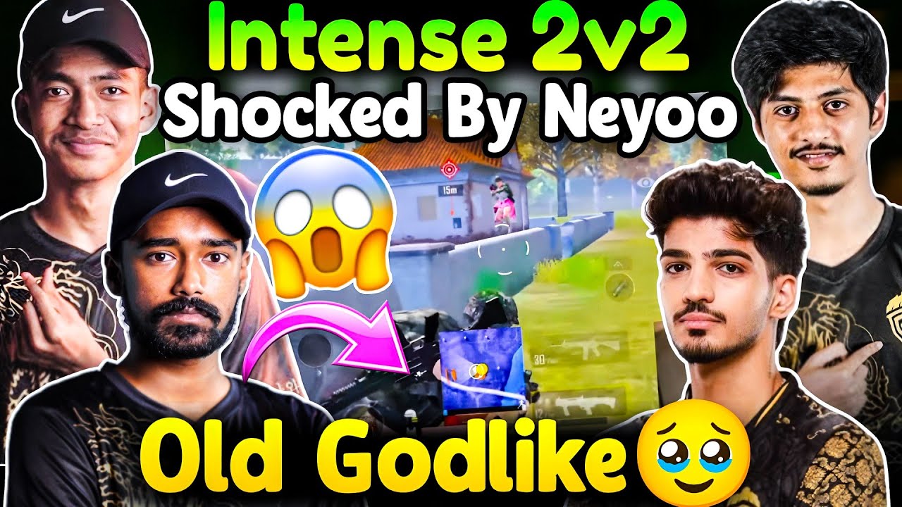 Intense 2v2 TDM🔥ZGod Full Shocked By Neyoo🤯Old Godlike Together Full Fun🥹